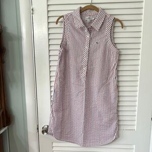 Vineyard Vines Red and Blue Striped Sleeveless Top